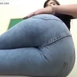 Farting in tight jeans