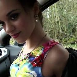 Very tight teen girl hitchhikes and gets pounded in public